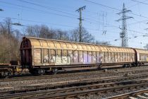 31 80 2740 248-2 D-DB - Güterwagen der Bauart Habbiins (2740) der Deutschen Bahn am 5.3.2022 im Güterbahnhof Gremberg  / © ummet-eck.de / christian schön