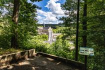 Blick auf den Altenberger Dom - Die Aussicht auf den Altenberger Dom war trotzdem großartig. Foto von Juli 2021. • © ummeteck.de - Silke Schön