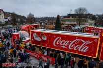 Coca Cola Weihnachtstrucks im Sauerland - Von mittags bis abends war der Otto-Fuchs-Platz gefüllt. • © ummeteck.de - Christian Schön