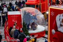 Foto-Schneekugel Coca Cola Weihnachtstrucks - So sah das dann aus. • © ummeteck.de - Christian Schön