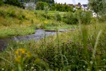 Spielbach - Die Volme wird ausgiebig als Spielbach genutzt. Der Einstieg ist flach und das Wasser nicht sehr tief (trotzdem die Kinder immer beaufsichtigen!). • © ummeteck.de - Silke Schön