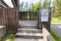 Der Holzturm bietet 154 offene Stufen bis zur Plattform ganz oben. Hinweis: Bei Gewitter ist er geschlossen. • © ummeteck.de - Silke Schön