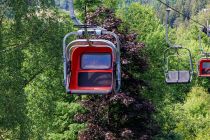 Bilder Sesselbahn Panorama Park - Vielleicht ist es interessanter, dass etwa die Hälfte der Sessel über Bubbles verfügt, mit denen man bei etwas widrigeren Bedingungen gut auf den Berg - also in den oberen Teil des Panorama Parks - kommt.  • © ummeteck.de - Silke Schön