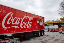 Die Coca Cola Weihnachtstrucks trafen am Samstag, 03. Dezember 2022 in Meinerzhagen ein. • © ummeteck.de - Christian Schön