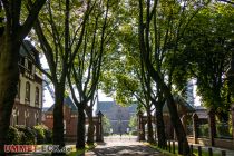 Der Eingang ist umrahmt von einer schön bewachsenen Allee. • © LWL-Museum Zeche Zollern / ummet-eck.de - Schön