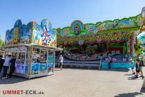 Voerder Kirmes 2023 - Ennepetal - Bilder - Die großen Fahrgeschäfte stehen auf dem Aldi-Parkplatz in Voerde. • © ummet-eck.de - Schön