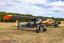 Dornier Do 27 B1 - Aus dem Jahr 1958 stammt diese Dornier Do 27. Die Luftwaffe als Vorbesitzer lässt sich nur schwer leugnen. Es ist ein Schulflugzeug mit Doppelsteuer. • © ummet-eck.de / christian schön