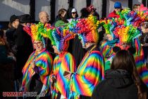 Altweiberumzug Drolshagen 2023 - Karneval Kreis Olpe - Die Ladykracher schillern in allen Farben. • © ummeteck.de - Silke Schön