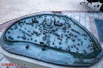 Ein 3-D-Modell der Stadt Attendorn laut dem Stadtplan von 1810, da noch inklusive Stadtmauer. Der Lions Club der Hansestadt Attendorn hat das Modell mit Braille-Schrift gespendet. • © 
