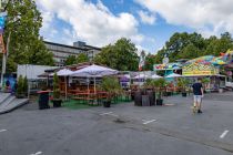 Sommersend 2023 - Kirmes in Münster - Bilder - Viele Biergärten luden zu einem Päuschen ein. • © ummet-eck.de - Silke Schön