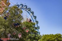 Wäldchestag 2023 - Frankfurt am Main - Riesenrad - Etwas weiter hinten dann das 45 Meter hohe Riesenrad. • © ummet-eck.de - Schön