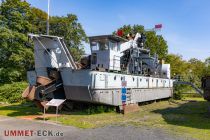 Sehenswert ist zudem der Dampfkettenbagger Porta aus dem Jahr 1925. Das Schiff ist 24 Meter lang und 6,19 Meter breit.  • © LWL-Museum Schiffshebewerk Henrichenburg / ummet-eck.de - Schön