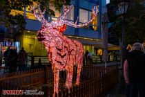 50. Internationaler Weihnachtsmarkt in Essen - 2022 - Viele illuminierte Tiere gibt es in Essen. • © ummeteck.de - Christian Schön