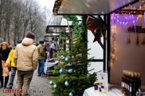 Weihnachtlich dekorierte Stände im Engelspark hinter dem Rathaus mit allerlei Schönem, Handgemachtem, Praktischem und Leckerem laden zum stöbern ein.  • © ummeteck.de - Silke Schön