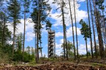 Der Aussichtsturm Auf dem Lindchen in Nümbrecht ist 34 Meter hoch.  • © ummeteck.de - Silke Schön