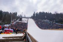 Die Mühlenkopfschanze in Willingen im Winter - genau genommen beim Weltcup.  • © ummeteck.de - Christian Schön