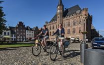 Radfahrer in Kalkar • © Markus van Offern, Stadt Kalkar