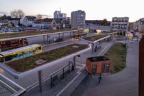 Der neue Busbahnhof in Leverkusen Opladen wurde im September 2020 eröffnet. • © ummet-eck.de / christian schön