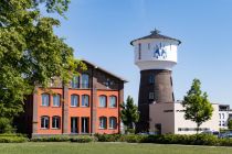 Funkenturm heißt er heute, der ehemalige Wasserturm im Ausbesserungswerk Opladen • © ummet-eck.de / christian schön