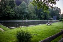 Das Strandbad in Kierspe-Rönsahl im Sommer 2021 - da war nicht viel mit Sonne. • © ummeteck.de - Christian Schön