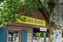 Der Schriftzug Oldtimerbahn befindet sich auch heute noch am Gebäude der Kettcarbahn. • © ummet-eck.de / christian schön