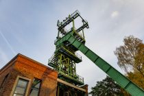 Der Förderturm der ehemaligen Grube Lüderich. • © ummeteck.de - Silke Schön