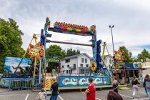 Der Top Spin, gesehen auf der Mucher Kirmes 2022. • © ummeteck.de - Christian Schön