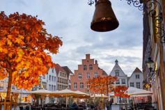 Die Stadt Warendorf besticht durch ihre prächtigen Bürgerhäuser, altes Fachwerk, verwinkelte Gassen und die nahe Lage zur Ems. • © Münsterland e.V.