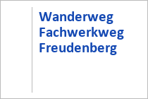 Wanderweg Fachwerkweg Freudenberg