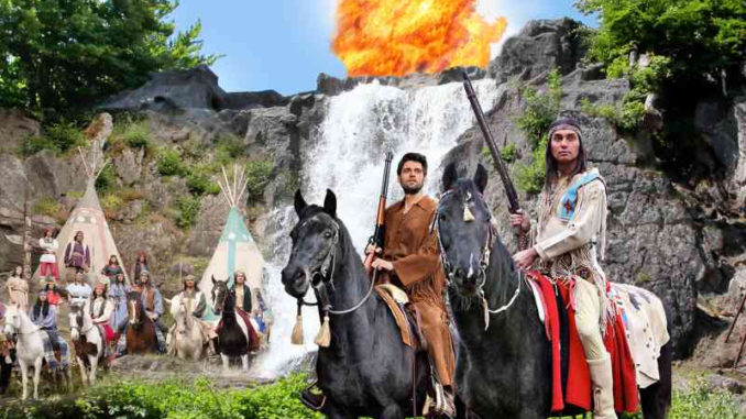 Ein altbewährtes Team: Winnetou (Jean-Marc Birkholz) und Old Shatterhand (Martin Krah) sind auch 2022 das Blutsbrüderpaar in Elspe. // Foto: Elspe Festival