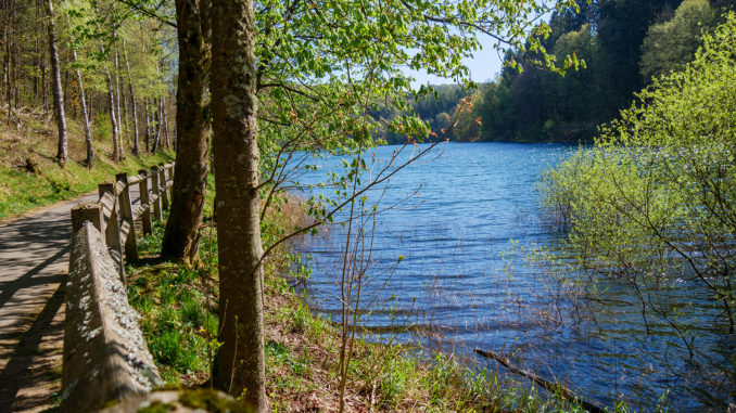 Die Fürwigge-Talsperre im Märkischen Kreis ist ein beliebter Ort zum laufen und entspannen. // Foto: ummet-eck.de - Timo Schön