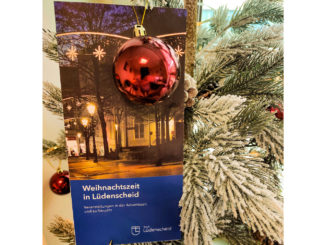 Der Weihnachtsflyer zeigt Veranstaltungen in Lüdenscheid auf. // Foto: Stadt Lüdenscheid