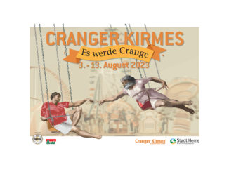 Das Plakat der Cranger Kirmes 2023. // Grafik: Stadtmarketing Herne GmbH