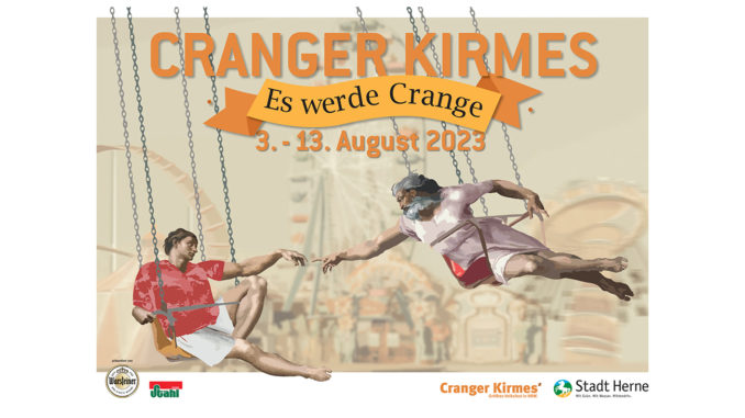 Das Plakat der Cranger Kirmes 2023. // Grafik: Stadtmarketing Herne GmbH
