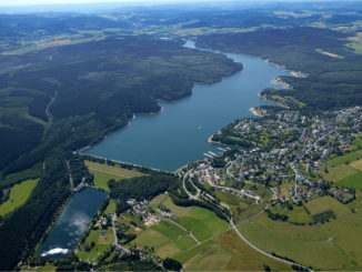 Die Sorpetalsperre von oben. // Foto: Ruhrverband