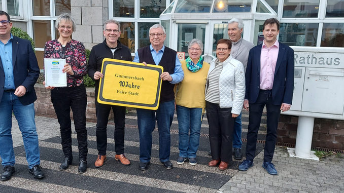 10 Jahre Fairtrade-Stadt Gummersbach. // Foto: Stadt Gummersbach