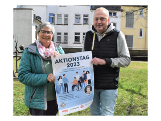 Monika Schwanz und Jörg Neuhaus freuen sich auf einen informativen und unterhaltsamen Aktionstag 2023. // Foto: Merle Stickdorn