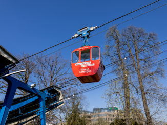 Das gewohnte Bild der Rheinseilbahn wird mit dem Rheinpendel der Vergangenheit angehören. Bild: ummet-eck.de / schön