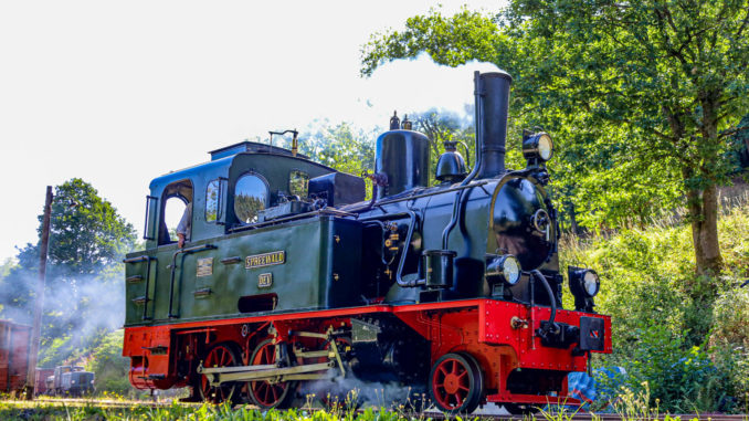 Neu beim Erlebnisticket: Die Sauerländer Kleinbahn in Herscheid, hier die Lok Spreewald. // Foto: ummet-eck.de, Christian Schön