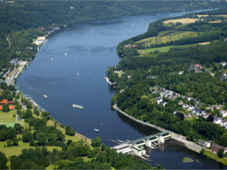 Der Baldeneysee von oben. // Foto: Ruhrverband