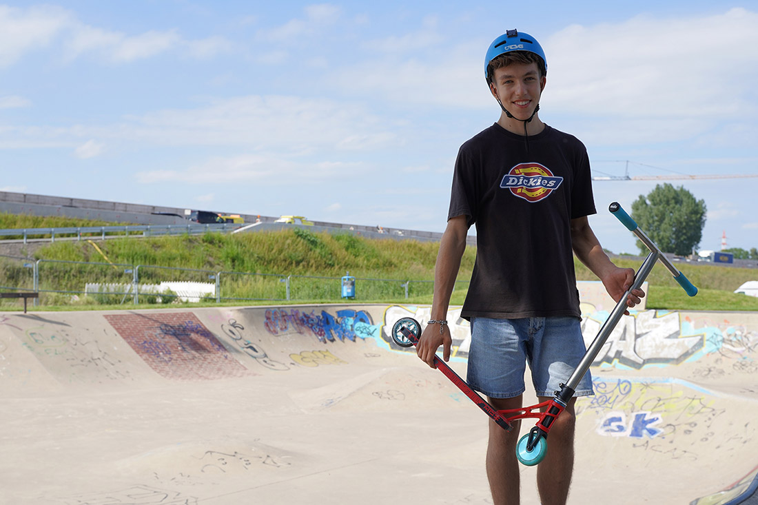 Unna Erster ScooterContest im Skatepark an der Hansastraße