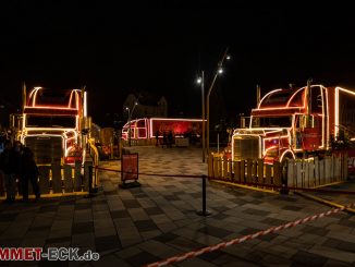 Die Coca Cola-Trucks 2022 in Meinerzhagen. // Foto: ummet-eck.de, Christian Schön